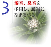 �Ƃɂ����A���t�̍Ō�Ɂu�́v������ׂ�